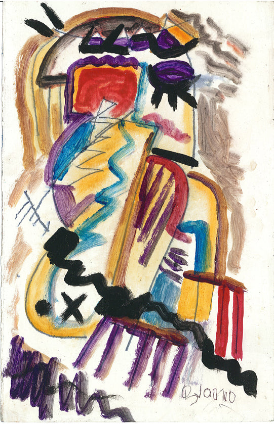 Arte_Opera originale_Donna con rettangolo rosso