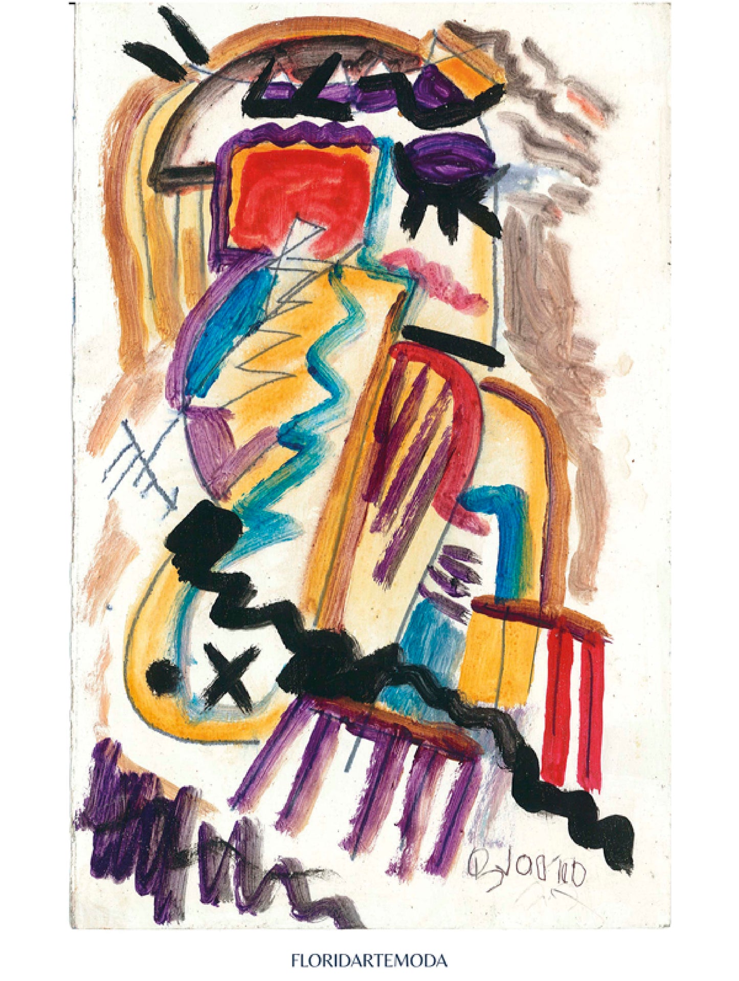 Arte_File digitali_ Donna con rettangolo rosso