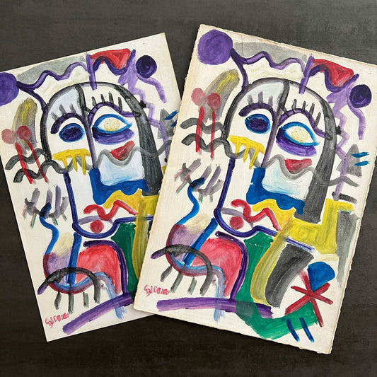 Arte_Stampa autografata_Figura picassiana